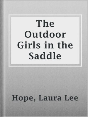 cover image of The Outdoor Girls in the Saddle